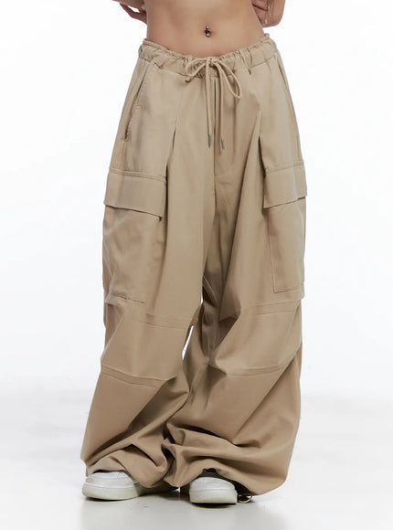 Wide-Leg Cargo Balloon Pants CL514