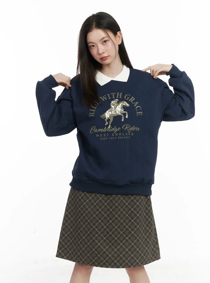 Graphic Fleeced Sweatshirt CJ506