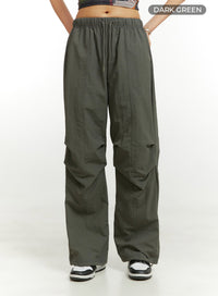 nylon-pintuck-banded-jogger-pants-cu421