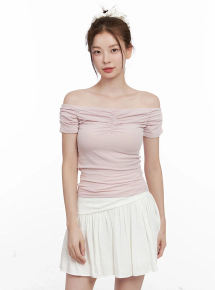 off-shoulder-ruched-top-cl524
