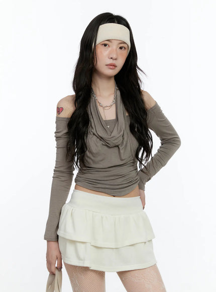 draped-halter-layered-long-sleeve-top-cn517