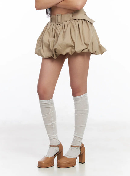 belted-pumpkin-mini-skirt-cf504
