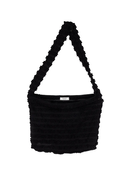 Wrinkled Knit Crossbody Bag CJ501