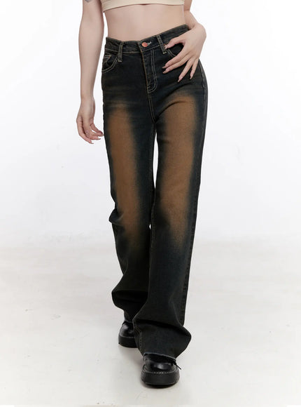 Dalia Vintage Washed Flare Jeans CO501