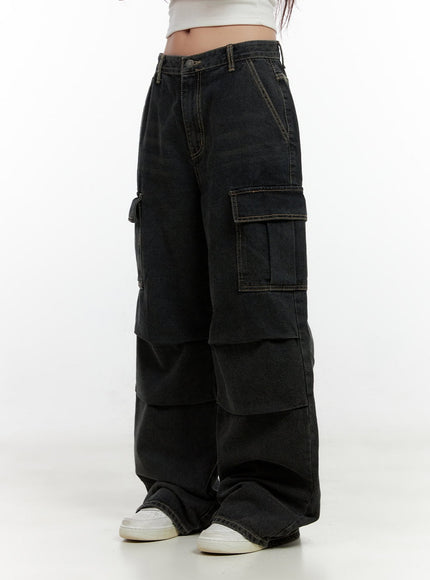 celine-cargo-stitch-denim-baggy-jeans-cn406