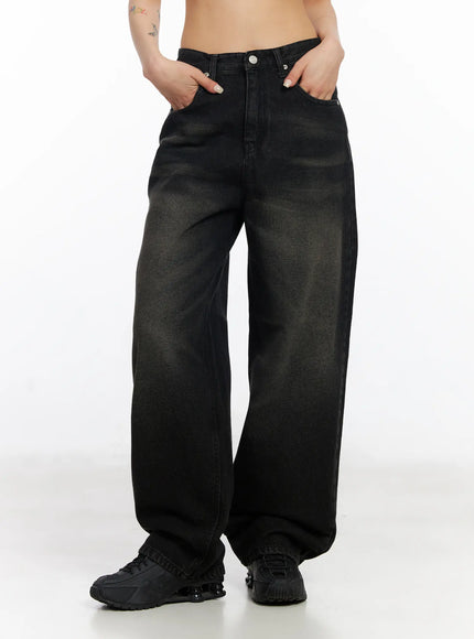 Dayana Vintage Washed Wide-Leg Jeans CJ523