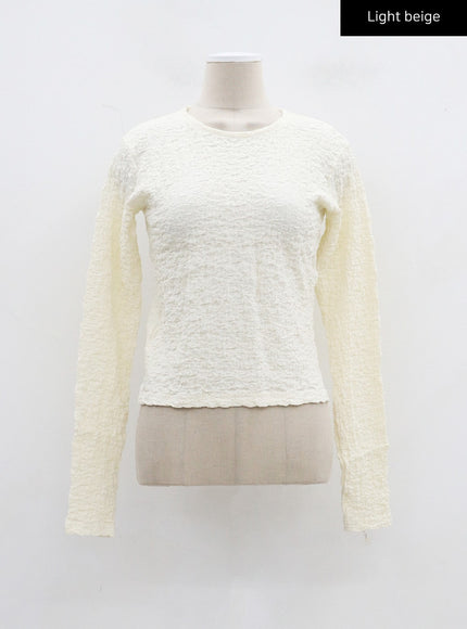 Crewneck Long Sleeve Top CJ318