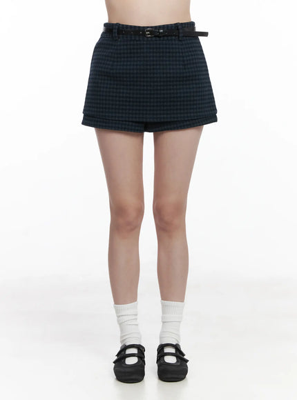 checkered-mini-skirt-cj507