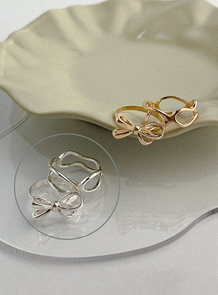 coco-soft-twist-ring-set-ia524 / Silver