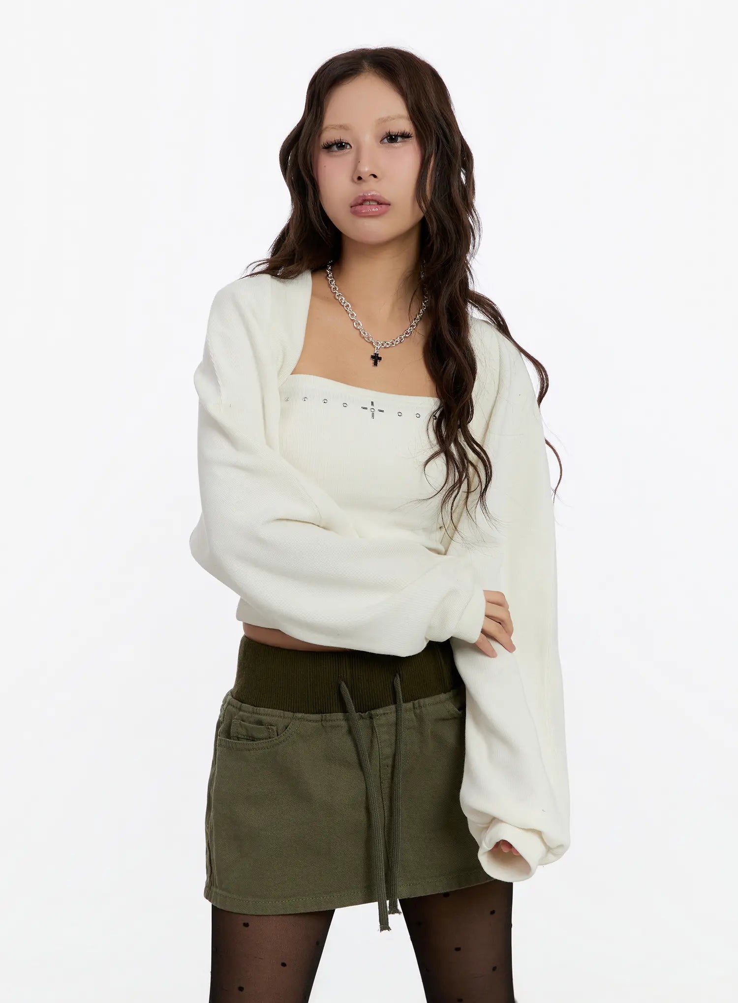 Basic Knit Bolero CN527