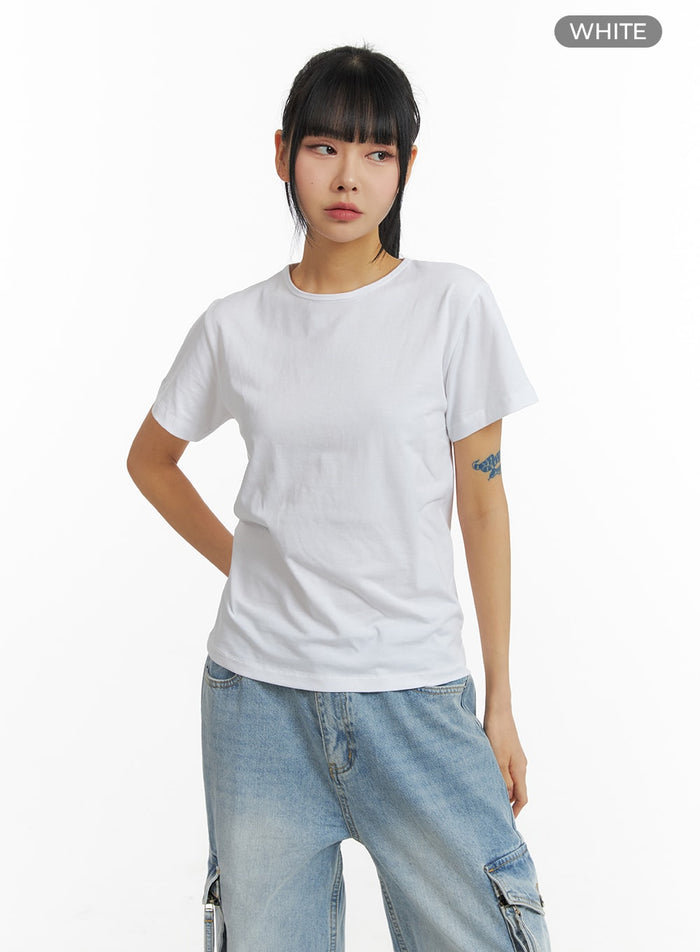 solid-t-shirt-cm407 / White
