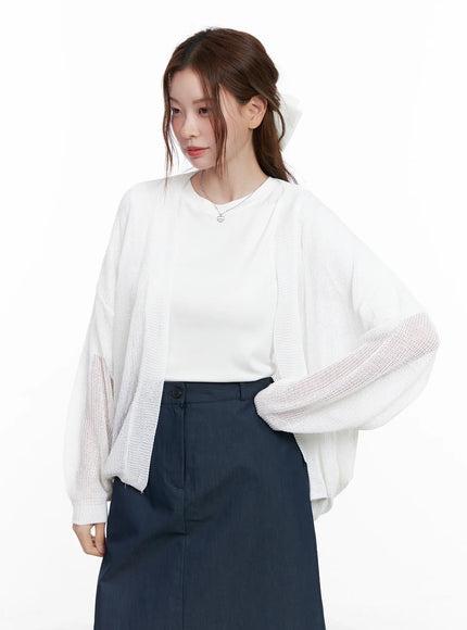 Sheer Loose-Fit Cardigan CG521