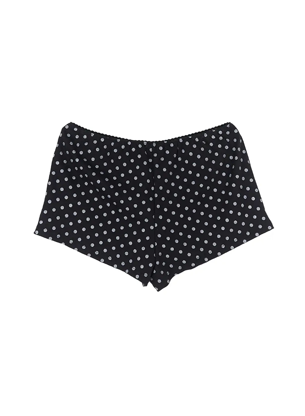 polka-dot-ruffle-detail-shorts-cl504
