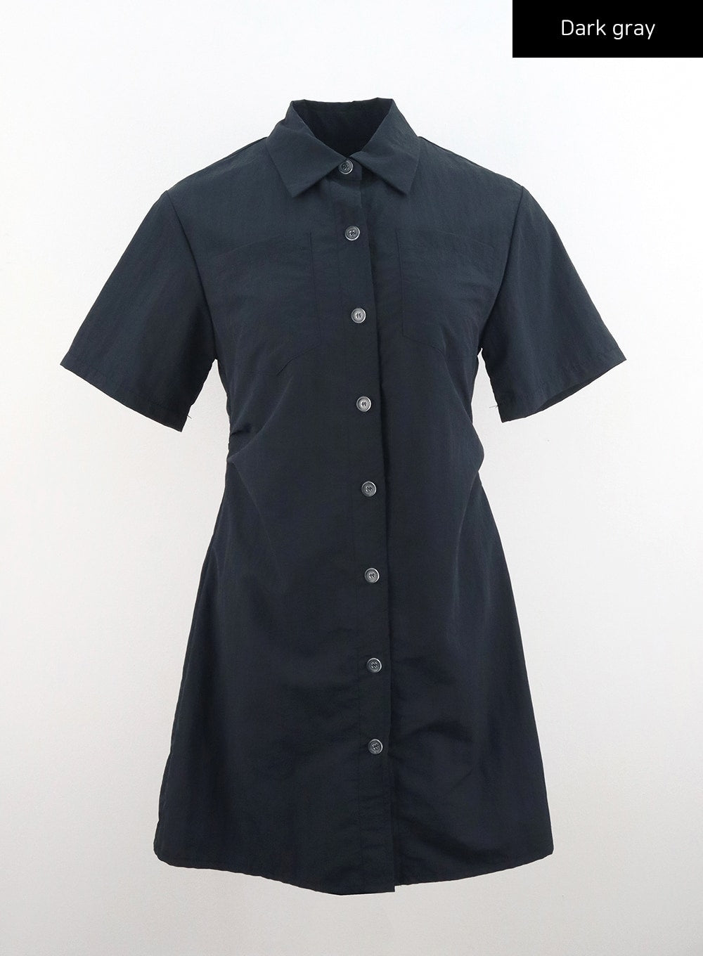 nylon-mini-shirt-dress-cu329