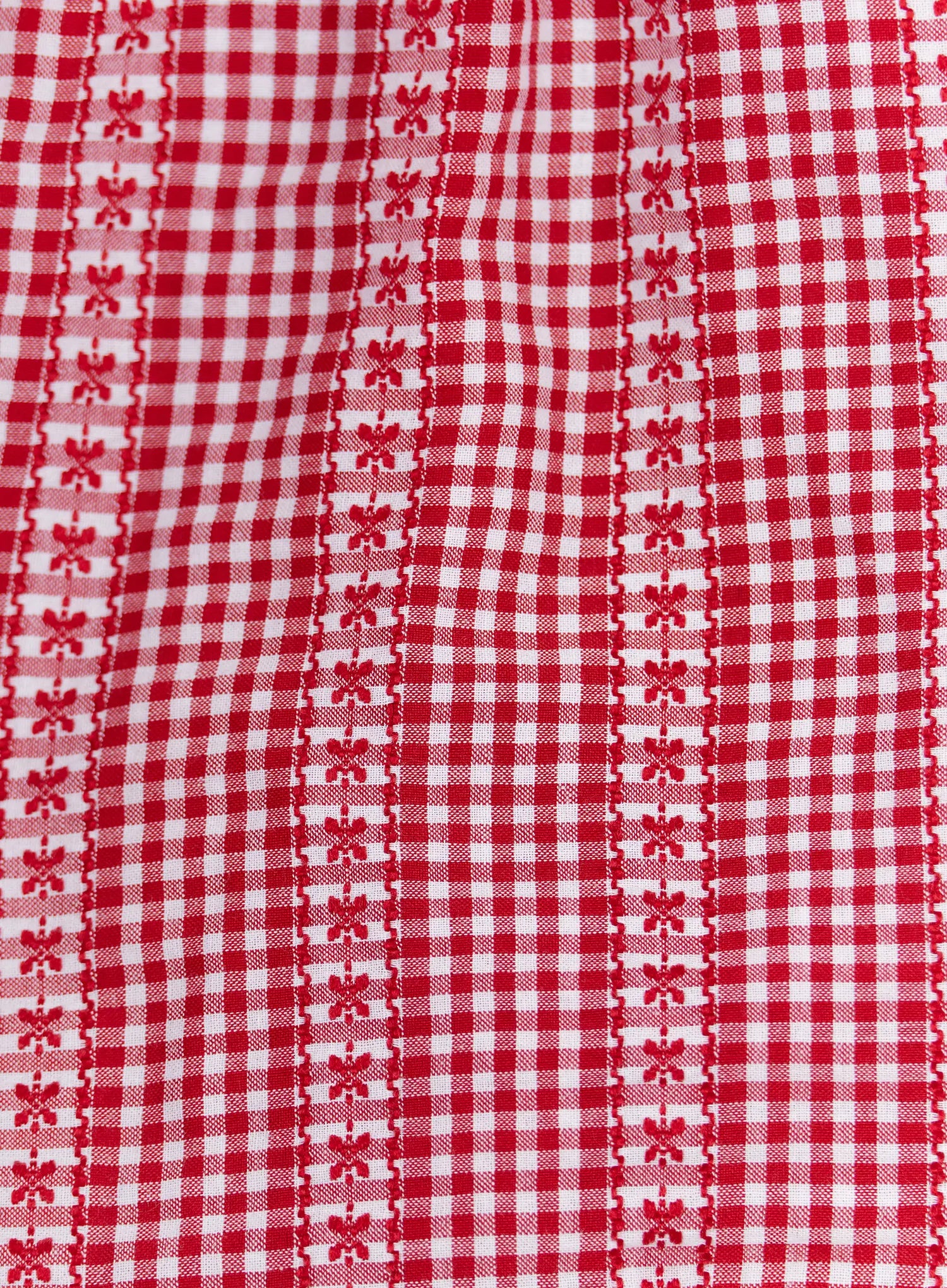 frill-trimmed-gingham-short-sleeve-blouse-ca514