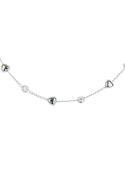 cubic-heart-chain-necklace-cg501