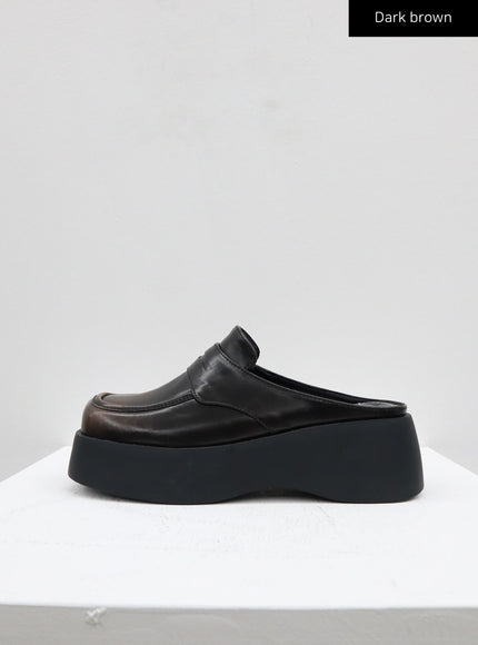 Platform Loafer Mules CF327
