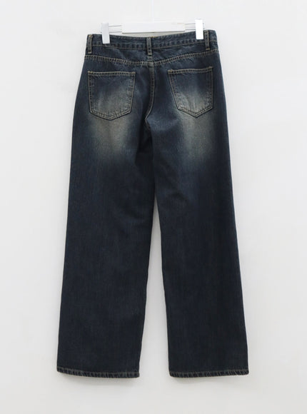 Low Rise Washing Wide Jeans CS14