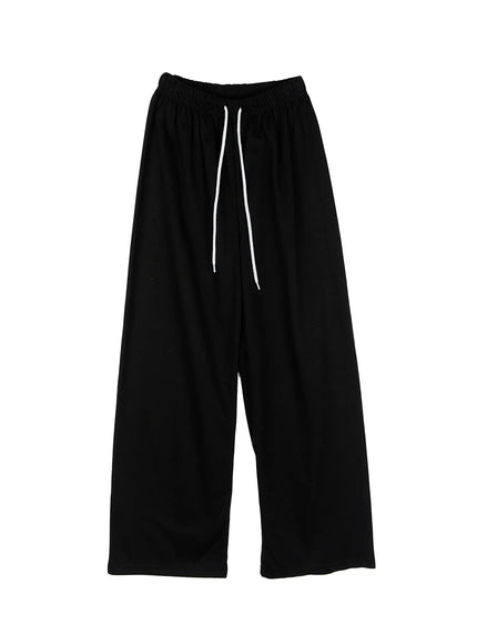 wide-leg-casual-sweatpants-cg514 / Black