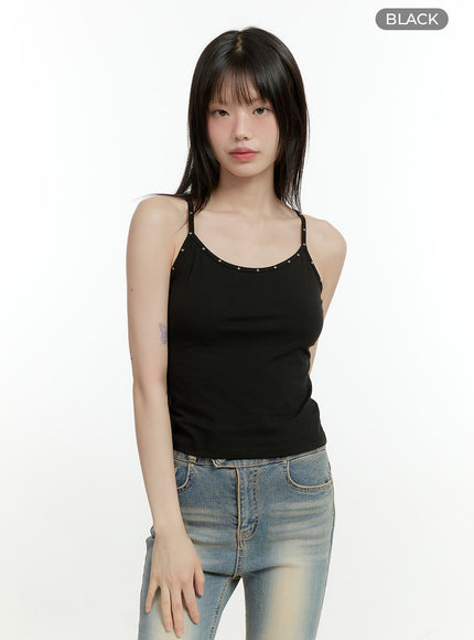 stud-cami-top-cg401 / Black