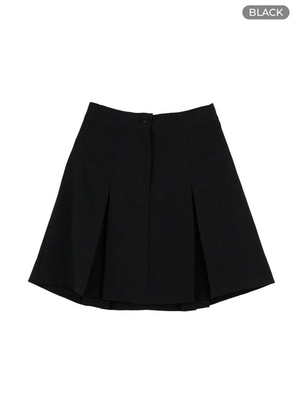 pleated-spice-mini-skirt-og409 / Black