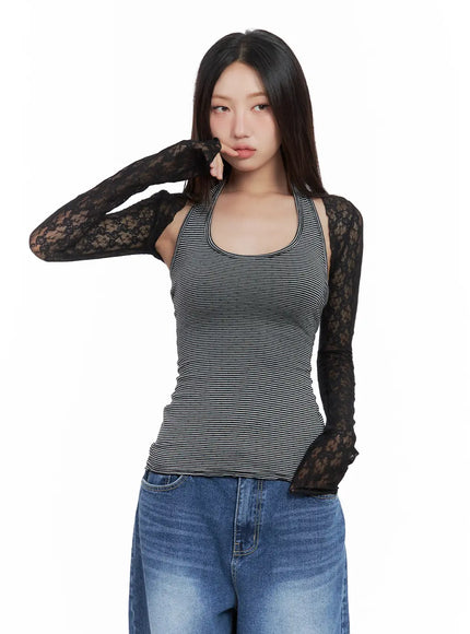 sheer-rose-bolero-cardigan-cl508 / Black