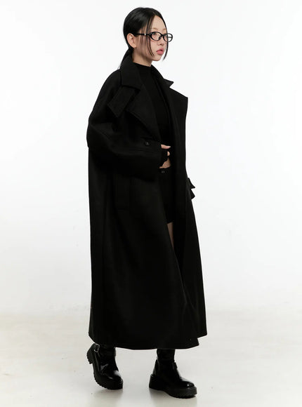 wool-blend-turtleneck-long-coat-cn506 / Black