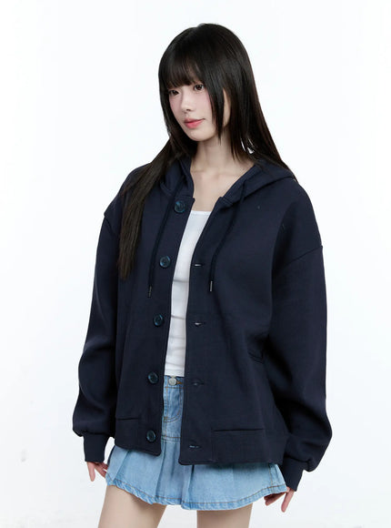 Oversized Buttoned Hoodie CG511