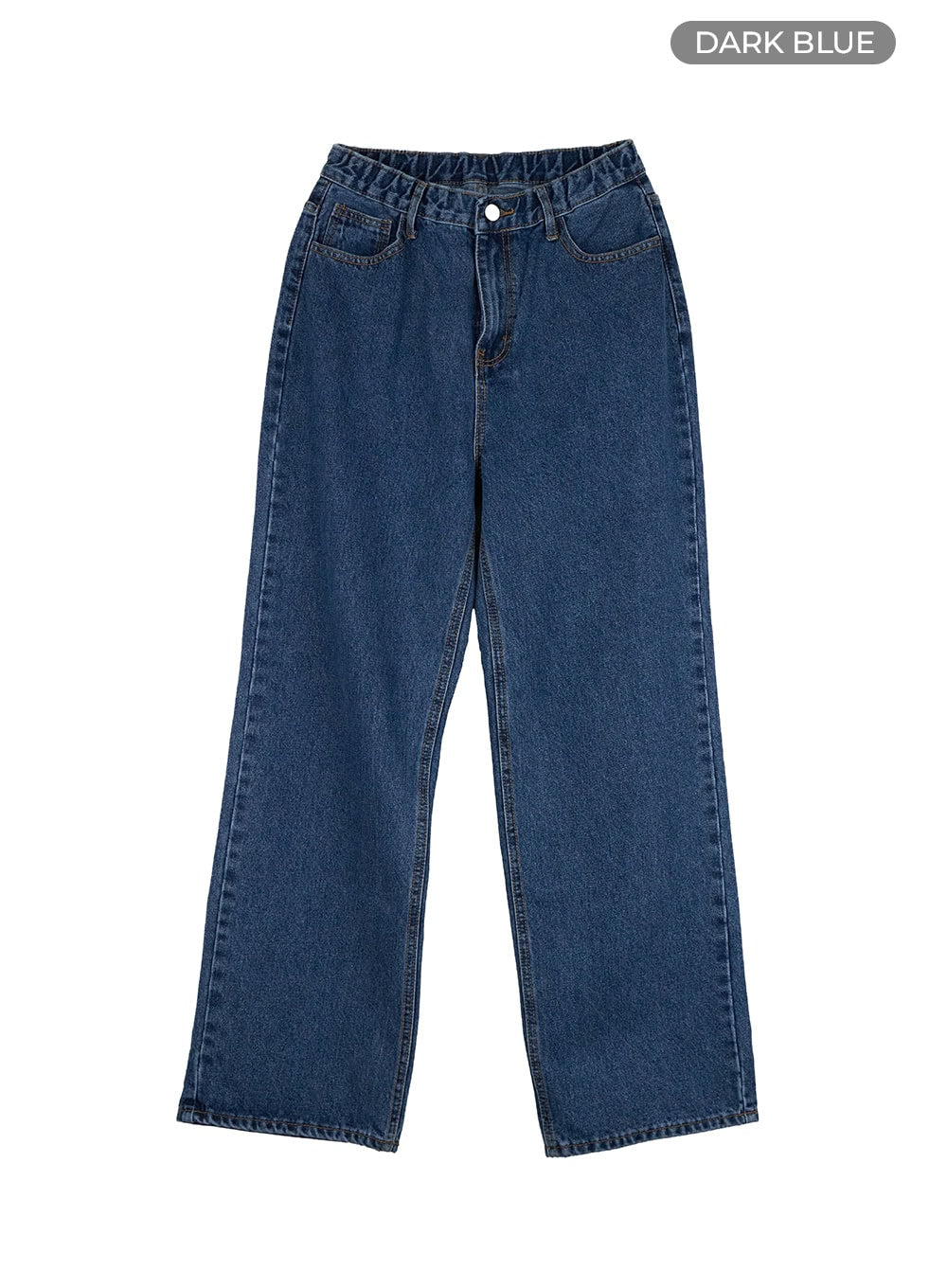 denim-straight-leg-jeans-ou413 / Dark blue