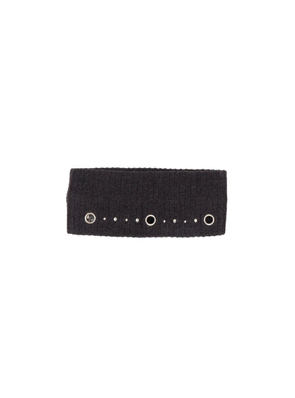 studded-ring-detail-hairband-cm526 / Dark gray