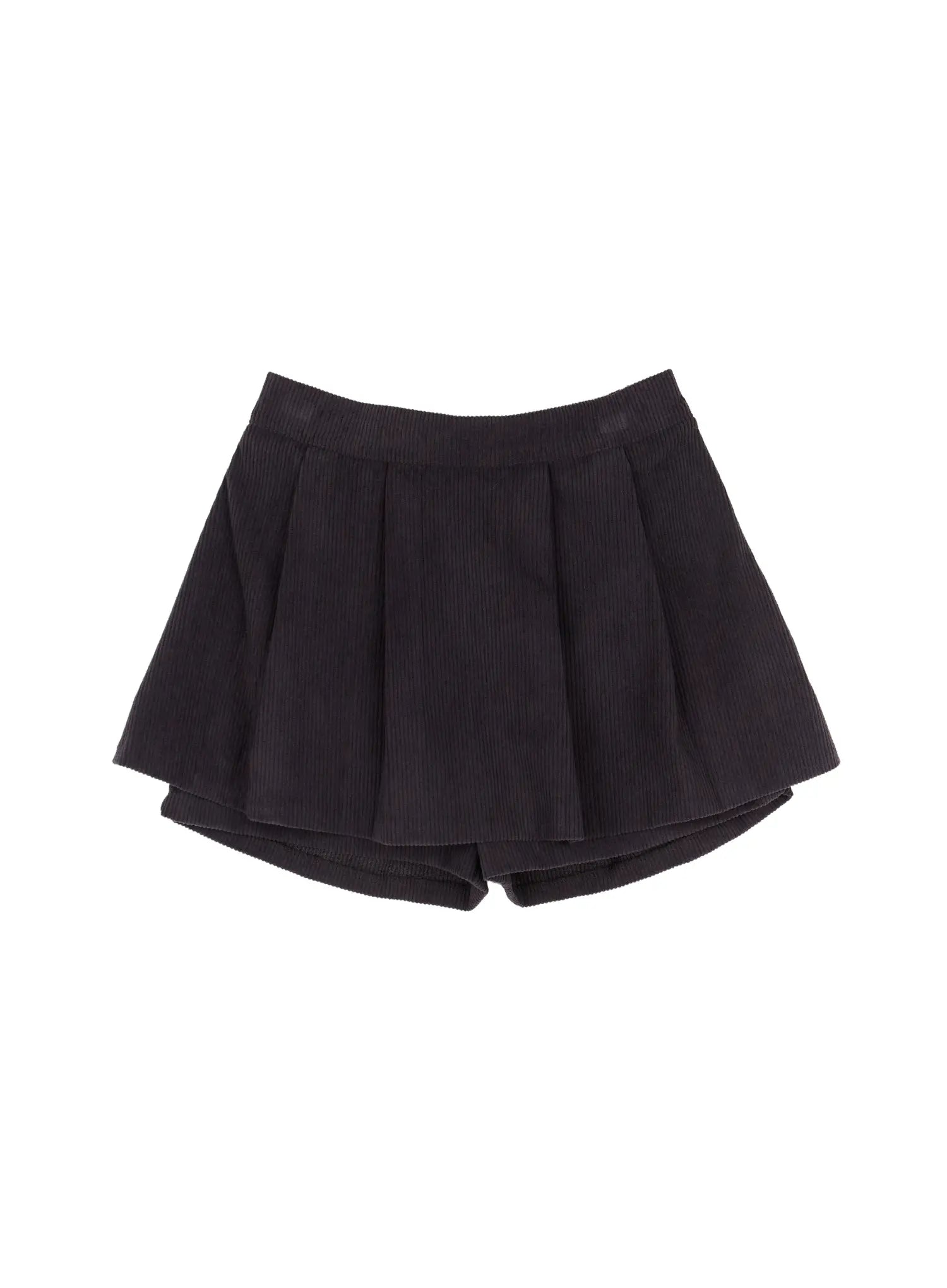 classic-pleated-mini-skirt-cn527 / Dark gray