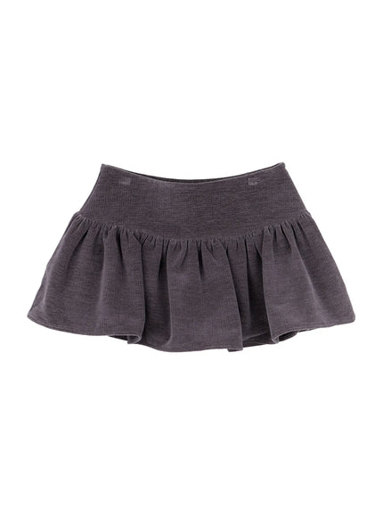 flare-mini-skirt-cn506 / Dark gray