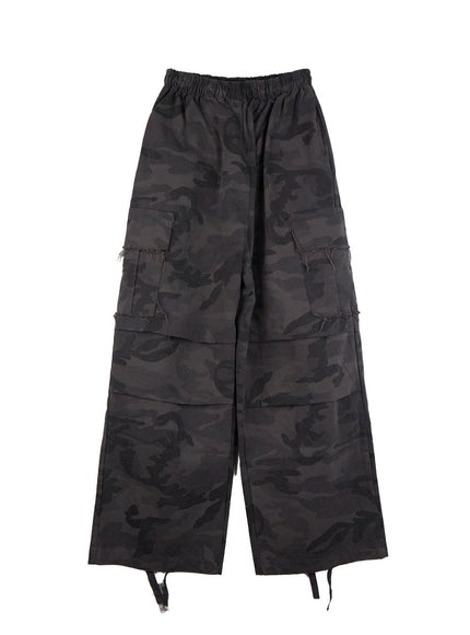 wide-fit-camouflage-cargo-pants-cn420 / Dark gray