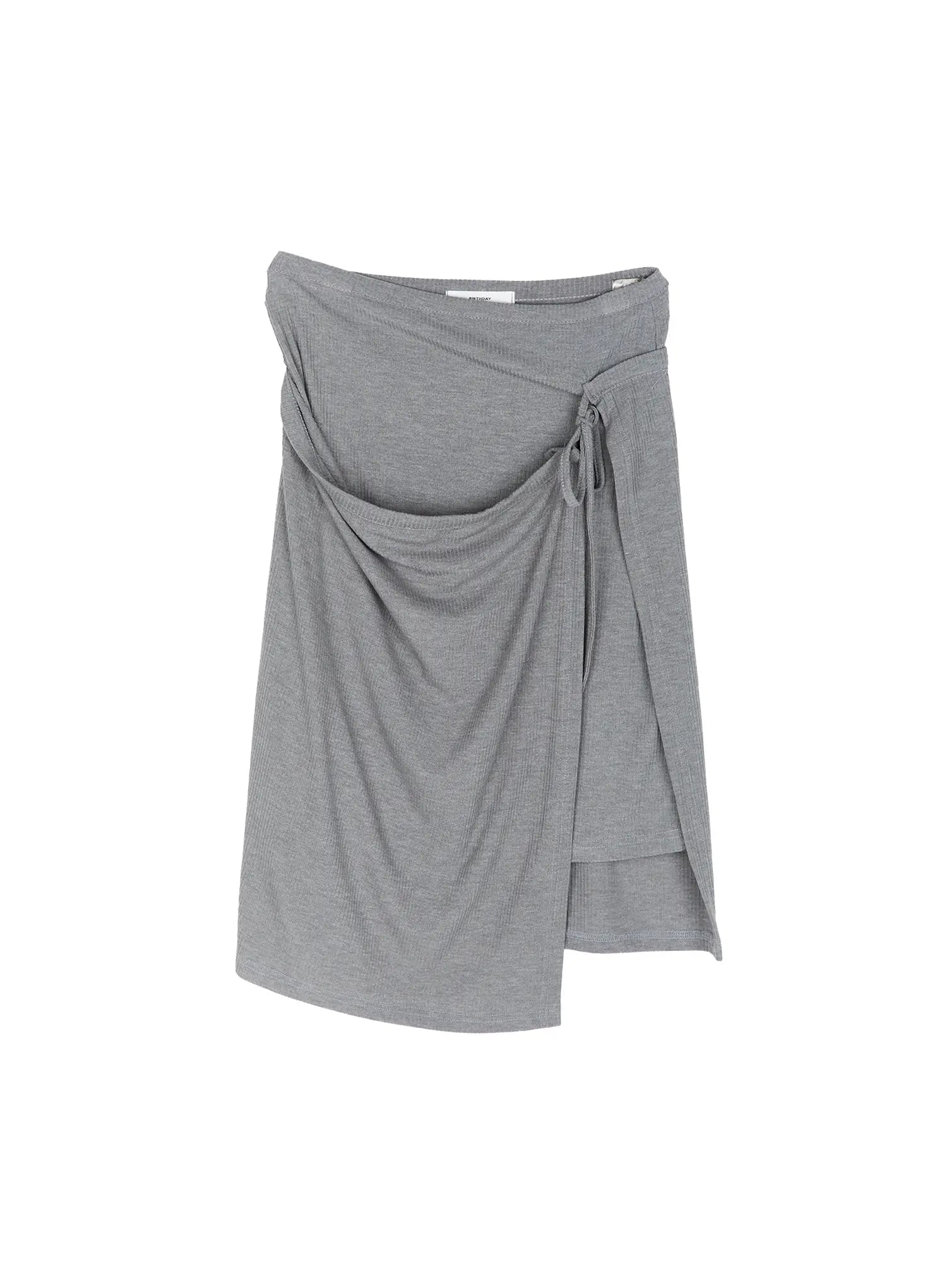 asymmetrical-midi-skirt-cy529 / Gray