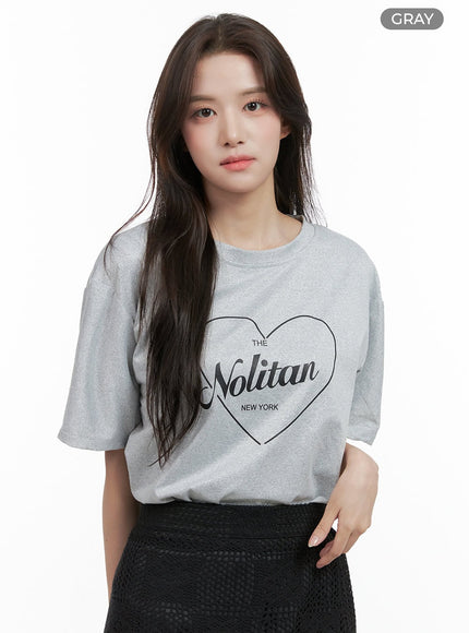 nolitan-graphic-cotton-t-shirt-og412 / Gray