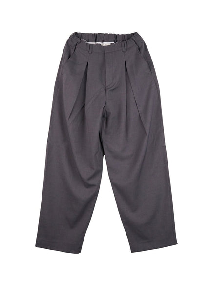 wide-fit-pleated-trousers-cn412 / Gray