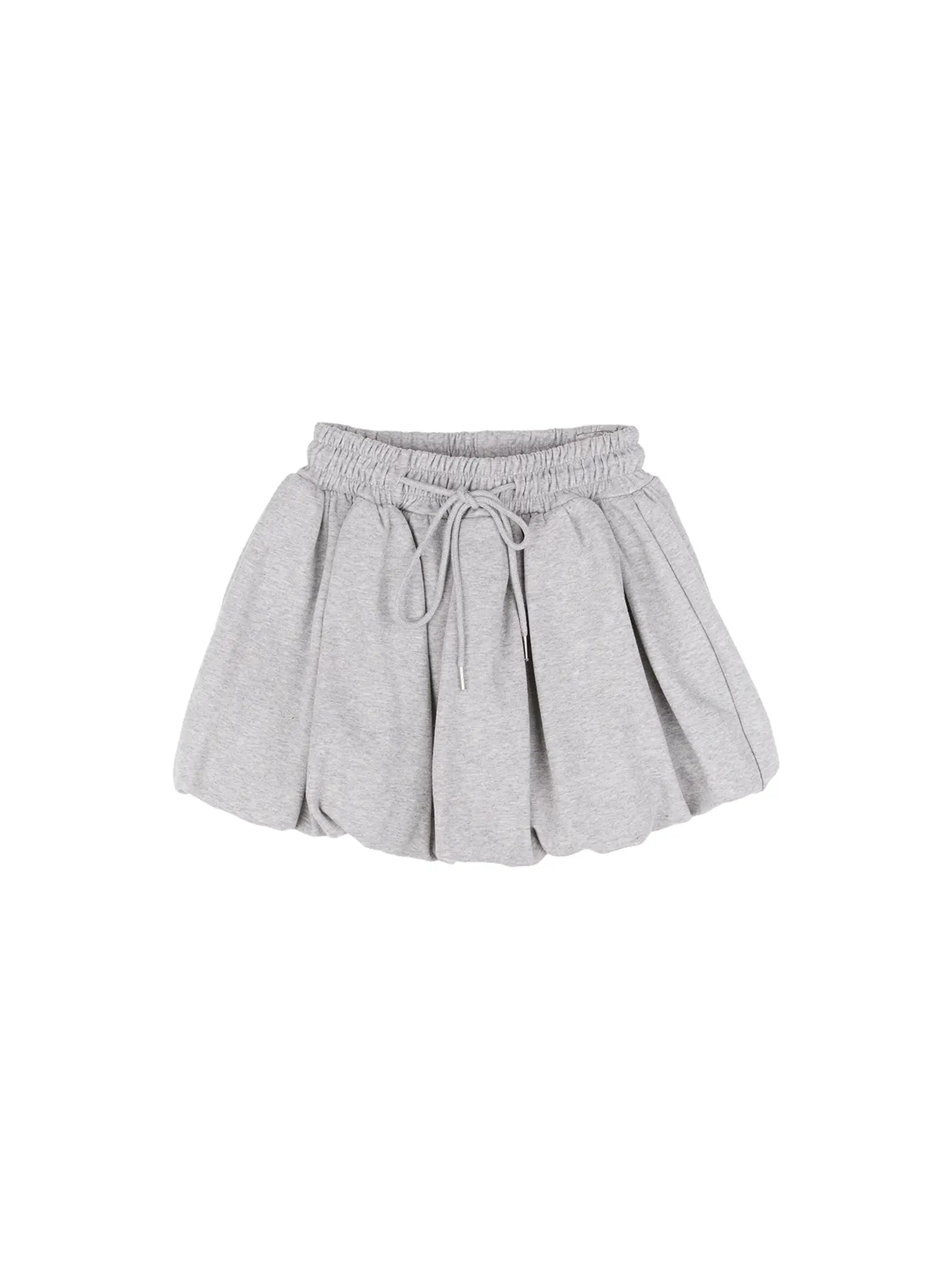 adjustable-balloon-mini-skirt-cu526 / Gray