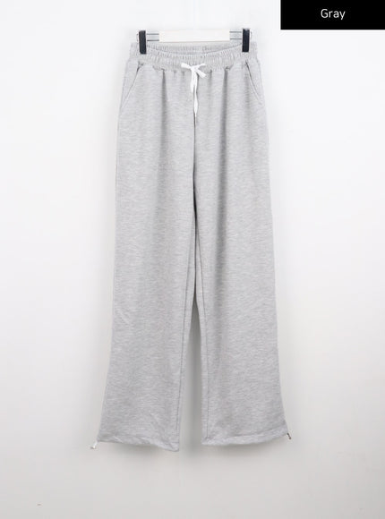 wide-fit-banded-pants-co330 / Gray