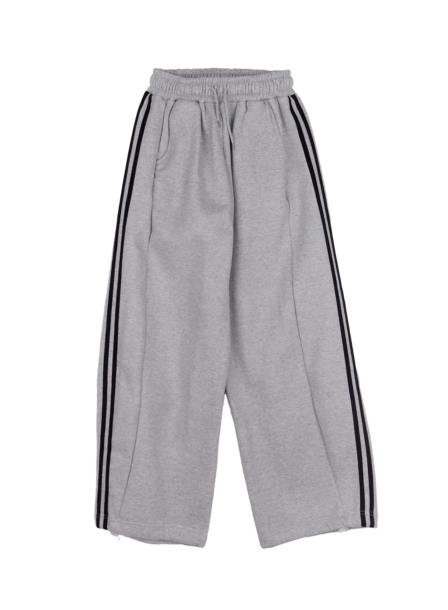 cozy-wide-leg-track-sweatpants-cn512 / Gray