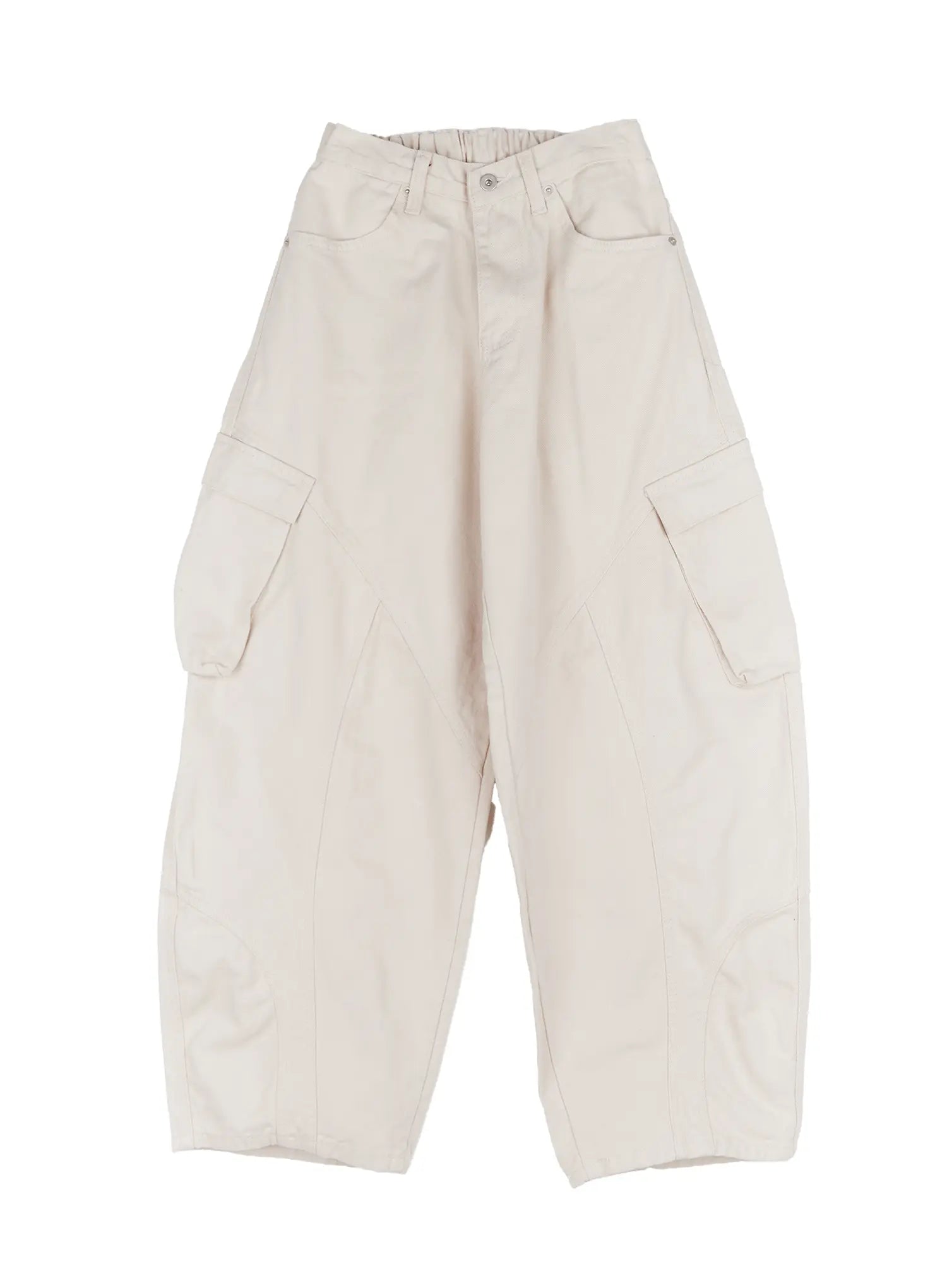 pigment-cargo-wide-leg-pants-cn506 / Light beige