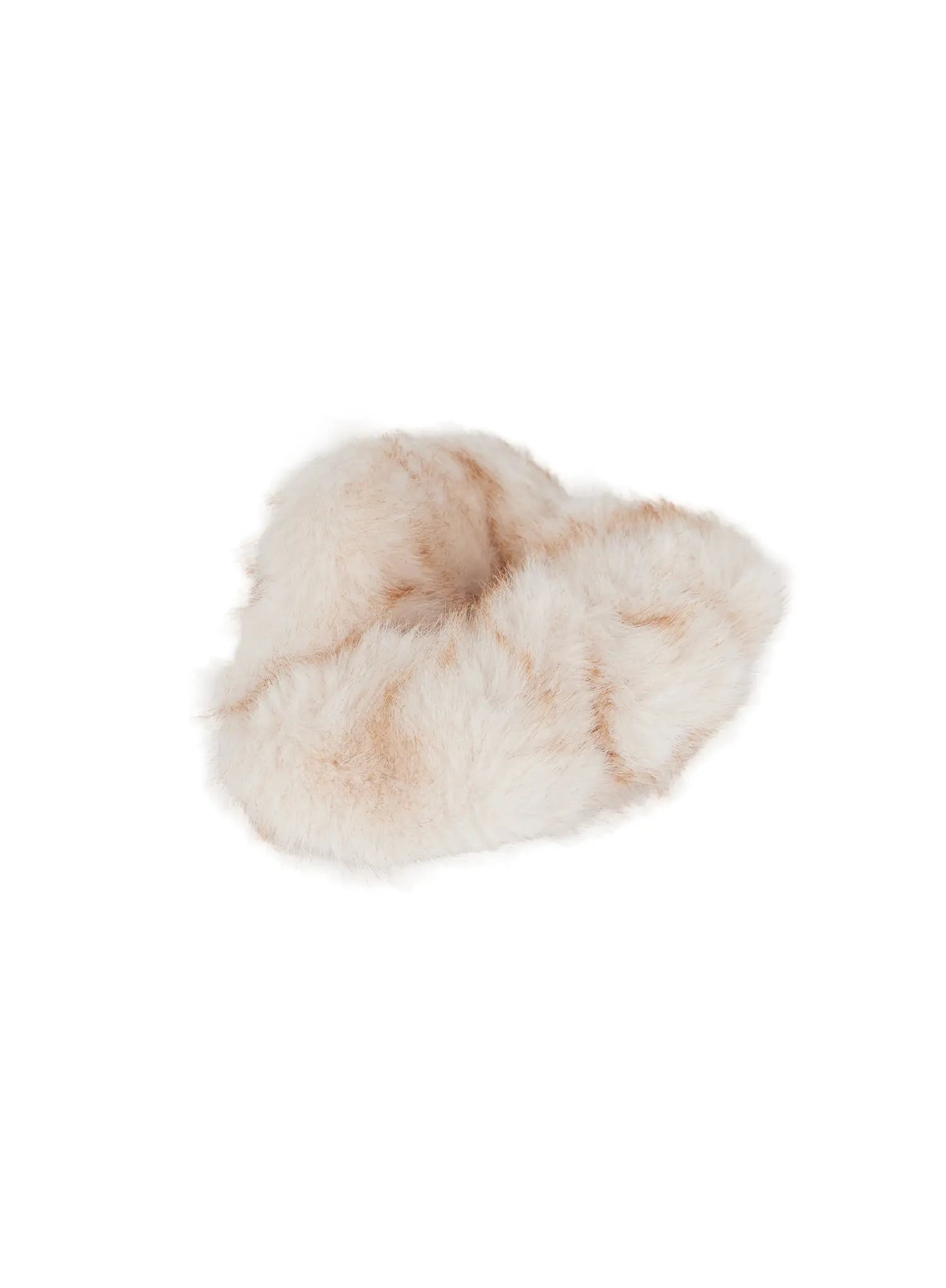 faux-fur-scrunchie-cn527 / Light beige