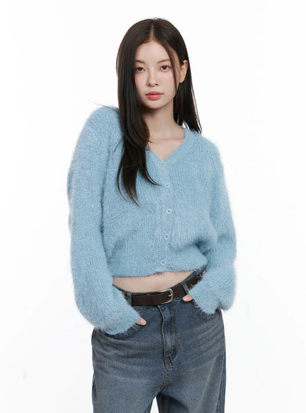 soft-knit-crop-cardigan-co503 / Light blue