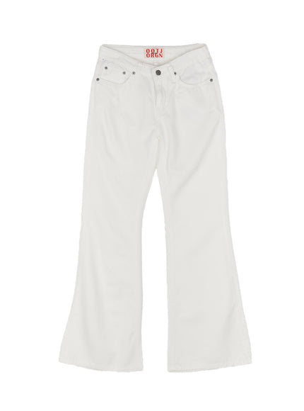 low-waist-flared-pants-cu505 / White