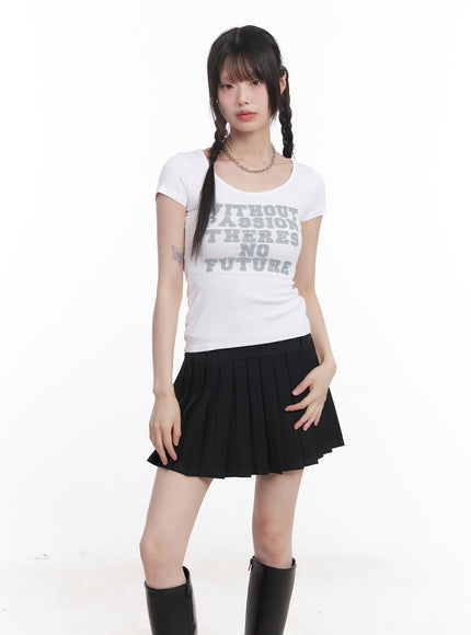 graphic-baby-tee-cu506 / White