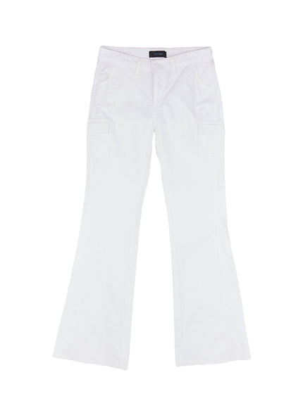 cargo-cotton-bootcut-pants-cy530 / White