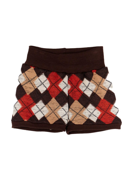 argyle-knit-shorts-cd512 / Beige