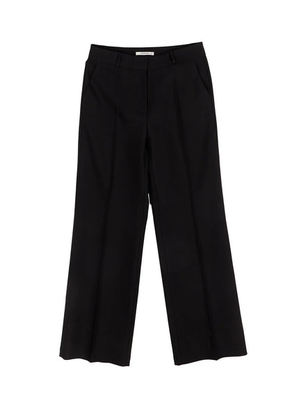 classic-straight-leg-trousers-f502 / Black