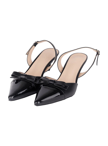 elegant-pointed-stiletto-heels-f502 / Black