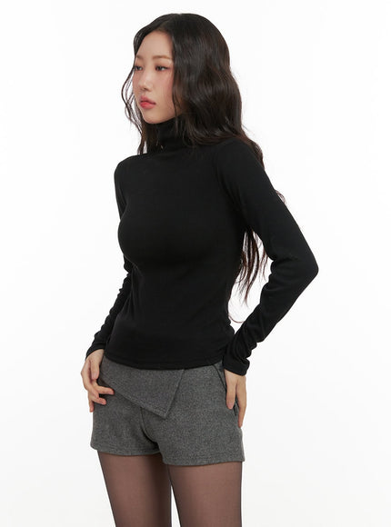 cozychic-long-sleeve-top-cn428 / Black