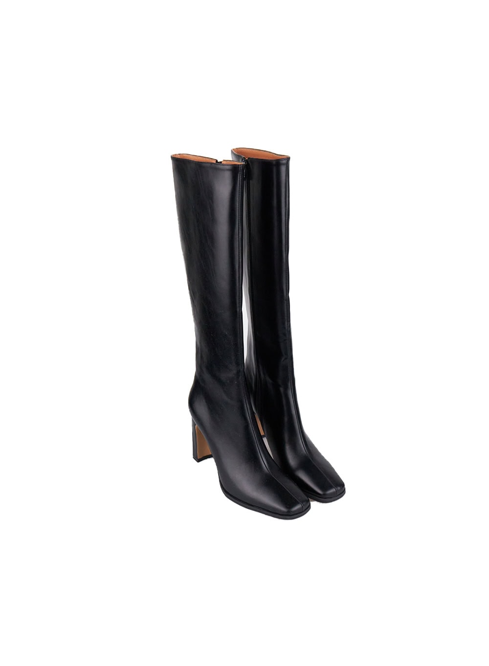 Classic Faux-Leather Knee-High Boots CJ514